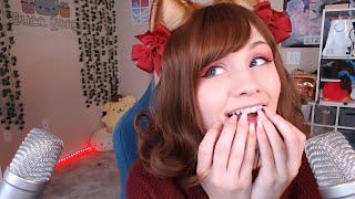 ASMR Teeth Tapping / Nail Nibbling (INTENSE Binaural Mouth Sounds)