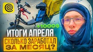 Итоги Заработка за Апрель в Яндекс Еде! Заработал 100к?!