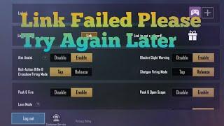 Link Failed Please Try Again | Pubg Mobile