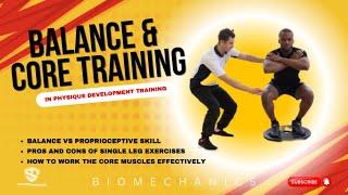 Balance & Core In Physique Development Training #bodybuilding #biomechanics