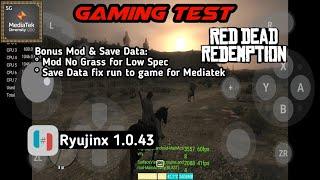 Red Dead Redemption | Mod No Grass | Fix Run Game | Ryujinx | Mediatek Dimensity 1200