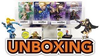 Palutena, Ganondorf, Black(Dark) Pit, Zero Suit Samus Amiibo (New 3DS / Wii U) Unboxing !!