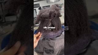 Silk Press On 4C Hair #silkpress #silkpressonnaturalhair #silkyhair #4chair #hairstyles