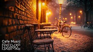  Cozy Winter Night Jazz & Snowy Street Cafe Music for Relaxing Evening