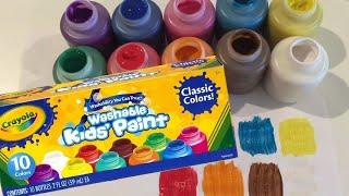 Crayola Washable Kids' Paint 10 Colors Review