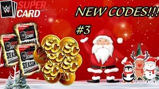 CODES FOR TONS OF CREDITS AND SUPERCOINS #3!! WWE SUPERCARD