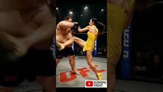 How DARE You Challenge a Kung Fu Girl？! #kungfu #fight #boxing #ai