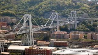 Genoa motorway bridge, before and after, Polcevera a Genova, Ponte Morandi