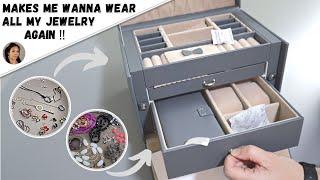 Get rid of jewelry with me for a minimalist jewelry collection | Unboxing jewelry organizer case