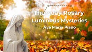 Virtual Rosary Thursday - Luminous Mysteries - Pray the Rosary in Peaceful Autumn Setting Ave Maria