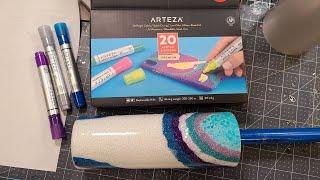 Arteza Acrylic Marker Geode Tumbler  | LIVE Craft With Me