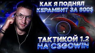 КАК Я ПОДНЯЛ НОЖ ВОЛНЫ ЗА 800$ ТАКТИКОЙ 1.2 НА CSGOWIN! НОВАЯ ТАКТИКА ОКУПА НА КСГОВИН?