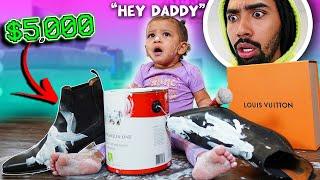 "I PaiNTeD on DAdDYs 'SPeNSiVe SHoES" PRANK!! *ADORABLE* | The Family Project