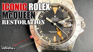 Restoration of the iconic Rolex McQueen Explorer II 1655 - Crazy Transformation - ASMR