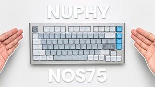 NuPhy Nos75 - QMK/VIA Low-profile Custom Mechanical Keyboard - Unboxing (ASMR) & Typing Sound Test