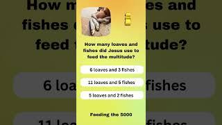 Bible Trivia - Feeding the 5000 #biblestory