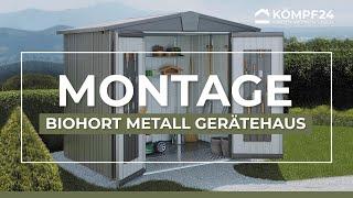 Biohort Metall Gerätehaus Europa Aufbau & Montage