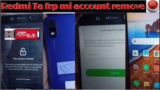 Redmi 7a frp mi account remove one click 1000%Done