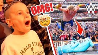 I TOOK ROMAN TO WRESTLEMANIA | LOGAN PAUL WIPES OUT KSI 