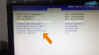 Warning! Chassis has been opened in Acer Veriton M4620G - Error in Acer CPU Chassis