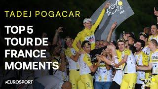 Tadej Pogacar Top 5 Moments From Tour de France 2024 