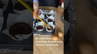 Çikolata dolgu muffinleri çok seveceksiniz #muffin  #muffins