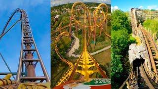 Every Roller Coaster At Parc Asterix! Toutatis Edition! 2023 Front Seat POVs 4K