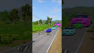 Small To Giant Cars vs Speed Bump - #1