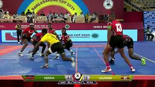 KENYA vs UGANDA Match Highlights | Bangabandhu Cup 2024 International Kabaddi Tournament