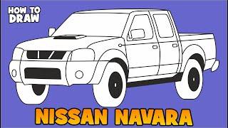 How to draw Nissan Navara 2004