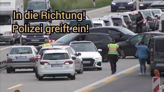 Polizei greift ein - Dort entlang! Schwerer Unfall auf der A9 bei Coswig - Einsatzfahrten & Chaos!