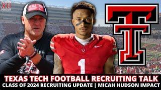 Micah Hudson’s Texas Tech Impact | Texas Tech Football | College Football Recruiting (Big 12)