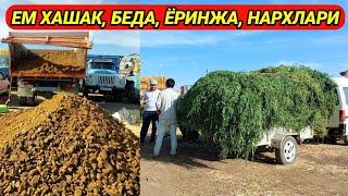 ЕМ ХАШАК, БЕДА, ЁРИНЖА, СОМОН, КУНЖАРА, ШРОТ, КЕПАК, ШЕЛУХА НАРХЛАРИ ХОРАЗМ БОЗОРИ 11-июнь 2023 г.