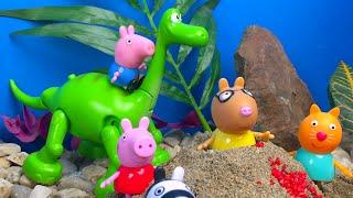 PEPPA PIG Y SUS AMIGOS LLEGAN EN LA ERA DE LOS DINOSAURIOS CON LA MAQUINA DEL TIEMPO  CAPITULO 2 