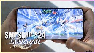 Samsung Galaxy S24 Honkai Star Rail Gaming test Update | Exynos 2400, 120Hz Display