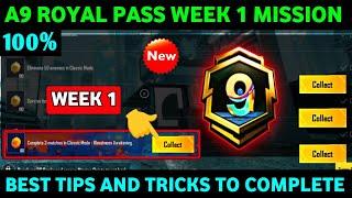 A9 WEEK 1 MISSION | PUBG WEEK 1 MISSION EXPLAINED A9 | A9 ROYAL PASS WEEK 1 MISSION | C7S20 WEEK 1