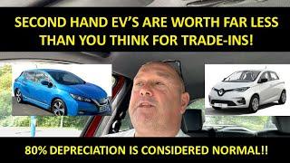 SECOND HAND EV’S GOING THROUGH TRADE AUCTIONS ARE WORTH EVEN LESS THAN YOU THINK!!