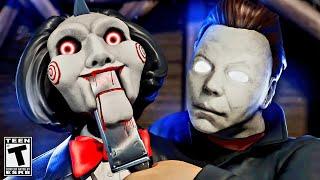 Jigsaw Billy VS Michael Myers - Horror Never Sleeps - Fortnite Saw Movie..