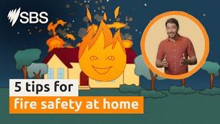 5 tips for fire safety at home | Australia Explained | English | SBS Audio