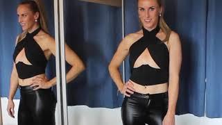 Shein Summer Crop Tops try-on haul - Lexi Leatherland