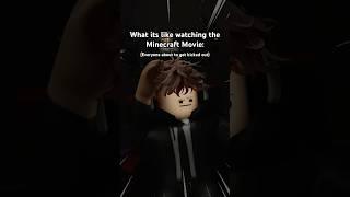 Minecraft Movie Experience #roblox #robloxanimation #robloxmemes #recommended
