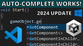 How to FIX UNITY AUTO-COMPLETE for VS CODE on Windows