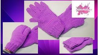 DIY. Comment tricoter des gants avec deux aiguilles!!