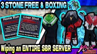 [YBA] Wiping an ENTIRE SBR SERVER With 3 STONE FREE & BOXING!