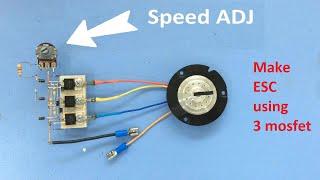 How to make BLDC motor ESC using mosfet