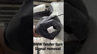 Fender turn signal removal on a BMW #bmw # turnsignal #howto