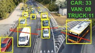 Real-Time Class-Wise Vehicle Counting and Tracking using YOLO11 شرح عربي