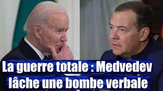 Medvedev : Une déclaration choquante sur Biden