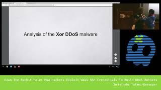 [GreHack 2017] Down The Rabbit Hole: How Hackers Exploit Weak SSH Credentials To Build DDoS Botnets