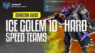 Raid: Shadow Legends - Speed Team Varianten für den Ice Golem Hard Stufe 10